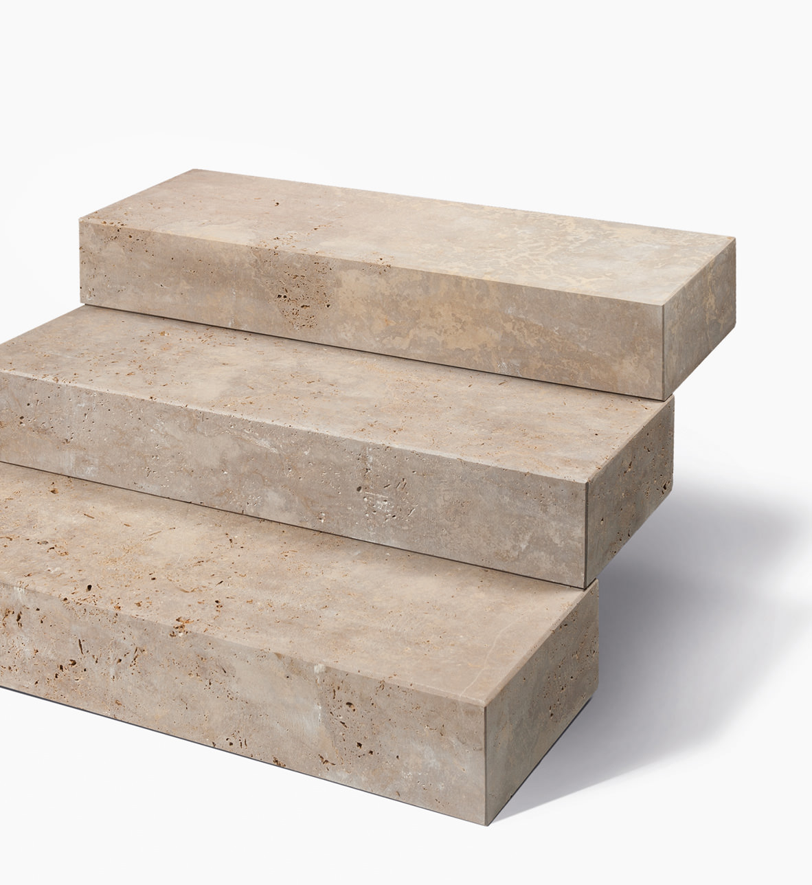 Naturstein Blockstufen NOCE TOROSA®- Travertin hellbraun