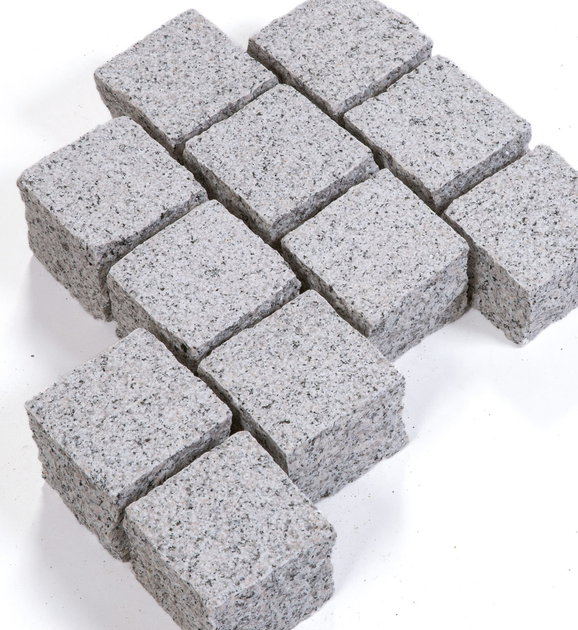 Naturstein Pflastersteine BRAVO AMBIENTE -gestockt- Granit edelgrau