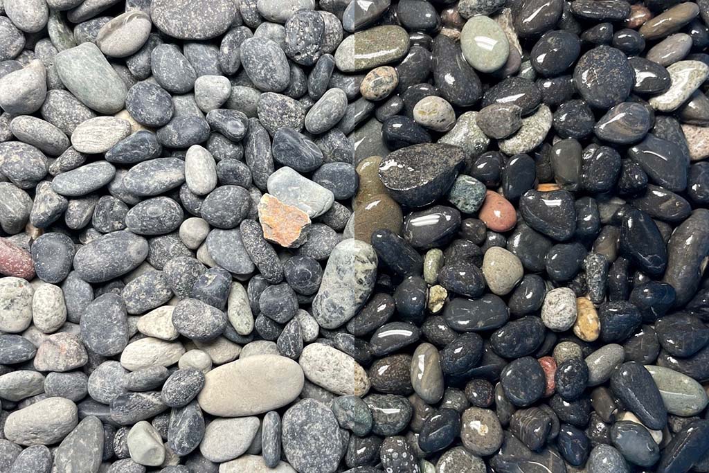Basalt getrommelt
