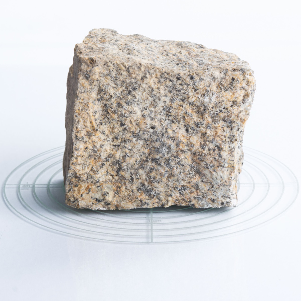 Naturstein Pflastersteine gelb-grau 9x9x9 cm aus dem Fichtelgebirge / Deutschland