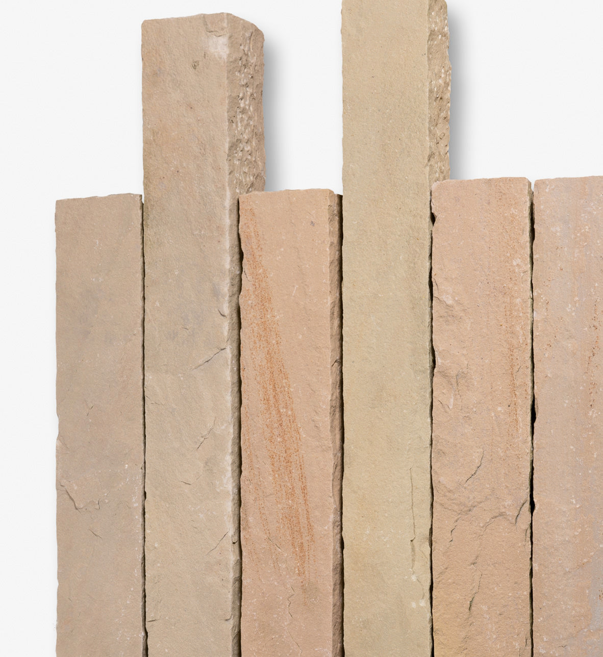 Naturstein Palisaden MANDRA 12x12 cm Sandstein / gelb-hellbeige