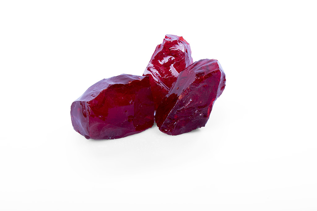 Glas Rot Gabionensteine