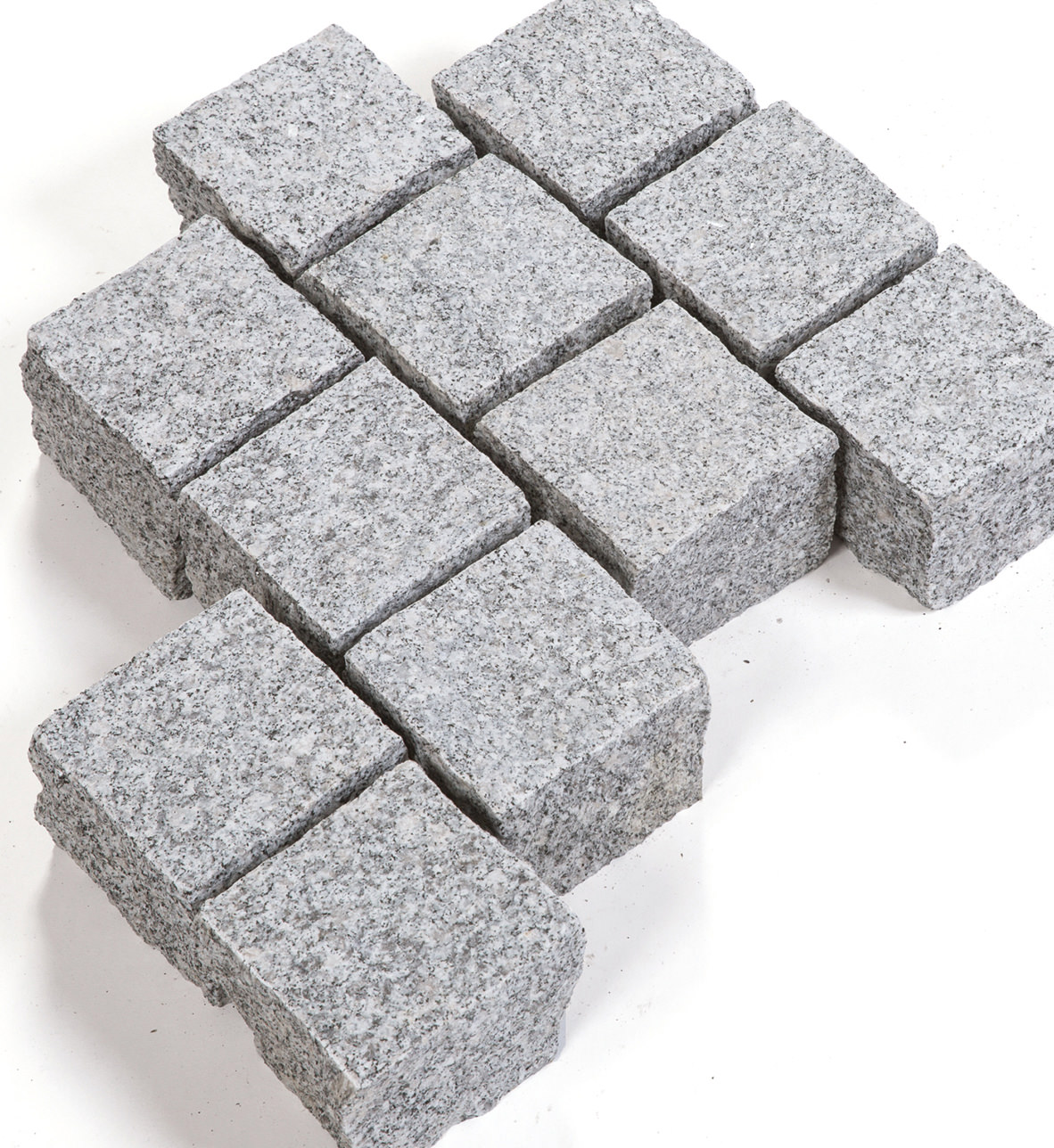 Naturstein Pflastersteine BRAVO AMBIENTE -geflammt- Granit edelgrau