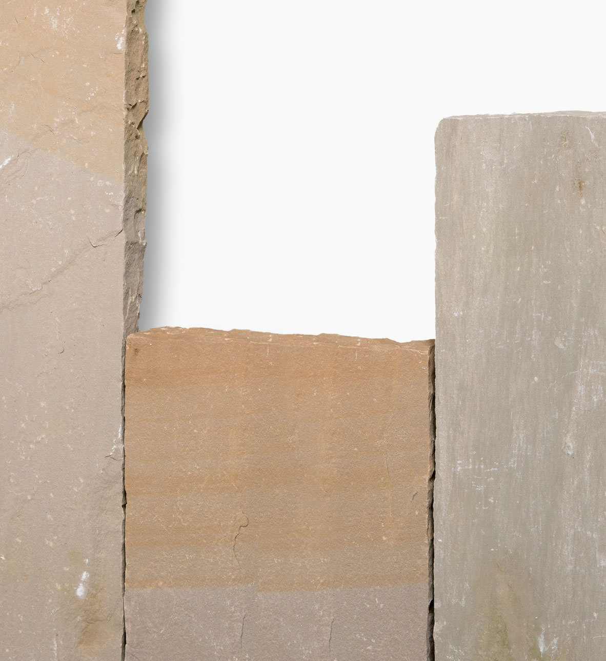 Naturstein Palisaden BOLERO 8-10x50 cm Sandstein/ beige-sand-grau-braun
