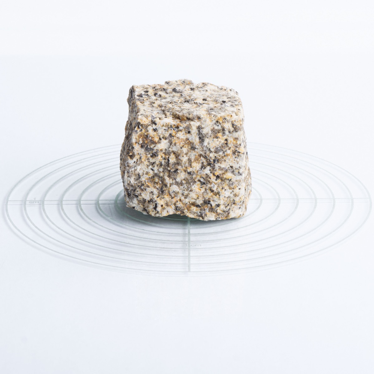 Naturstein Pflastersteine gelb-grau 5x5x5 cm aus dem Fichtelgebirge / Deutschland