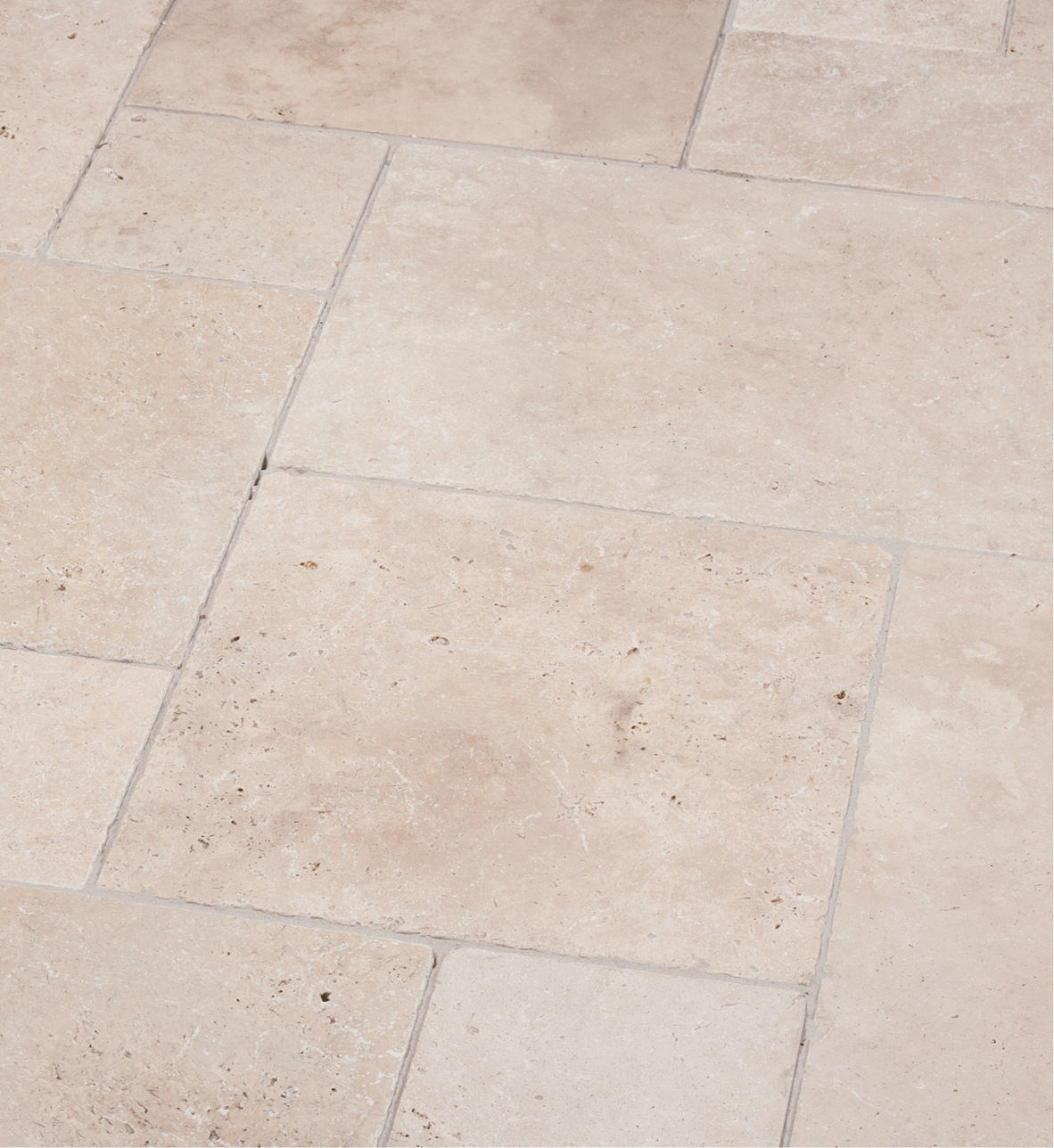 Naturstein Terrassenplatten VANILLA ROMANA® -antik- Travertin