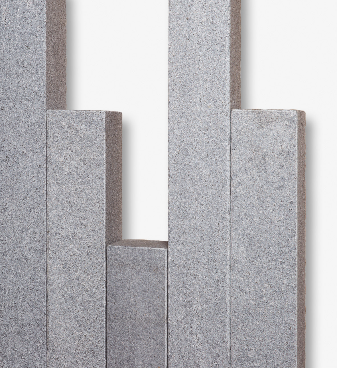 Naturstein Palisaden GALA EXACTA NEW -geflammt- 12 x 12 cm Granit / grau