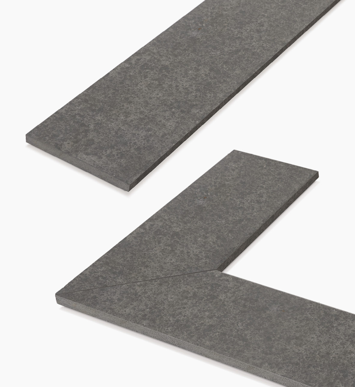 Naturstein Poolplatten-/ecken SANOKU® ELEGANCE -satiniert- Basalt