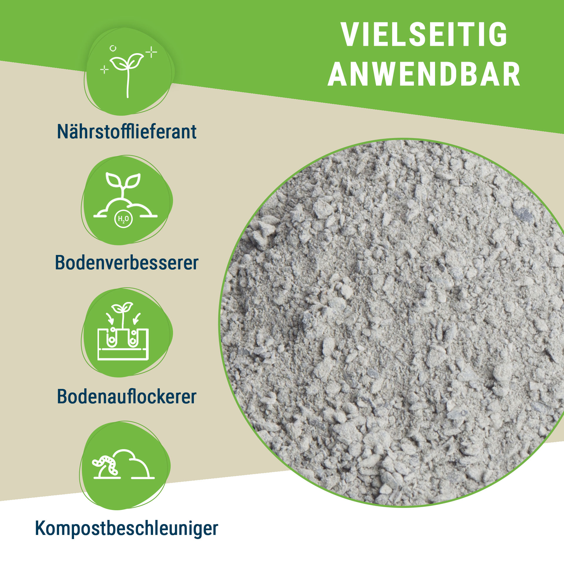 Diabas Urgesteinsmehl sandig