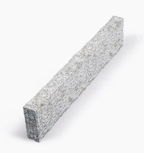 Natursteine Rasenkante BRAVO RUSTIQUE 8x20 Granit edelgrau