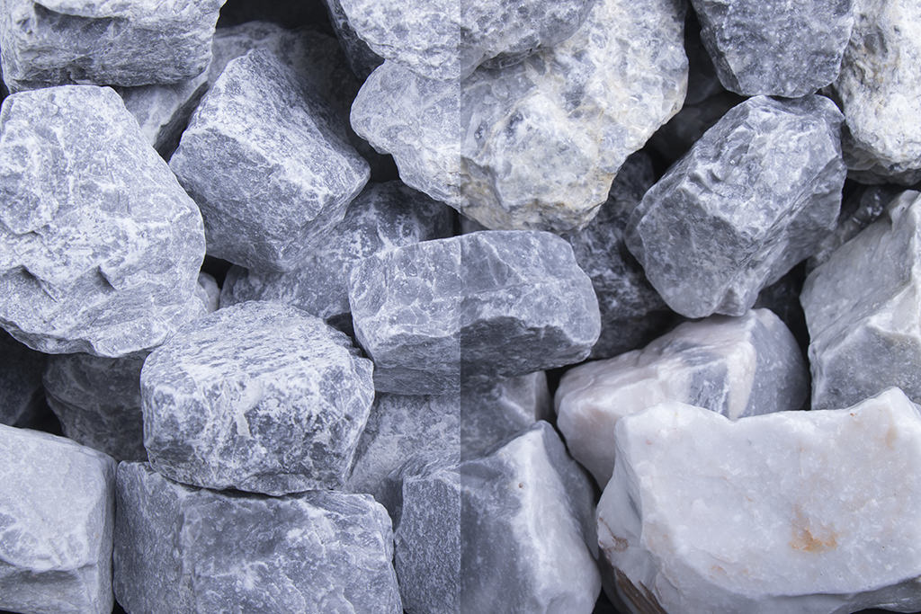 Alpenstein Schotter • verschiedene Körnungen • Steinschlag • Natursteine 